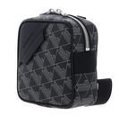 LACOSTE The Blend Square Crossover Bag Monogram Noir Gris LACOSTE The Blend Square Crossover Bag Monogram Noir Gris