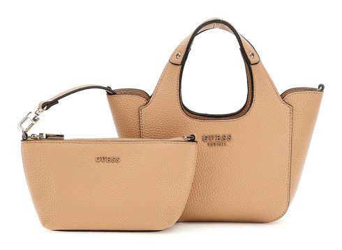 GUESS Helina Mini Tote Beige