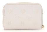 GUESS Cresidia SLG Zip Around Wallet M Creme White