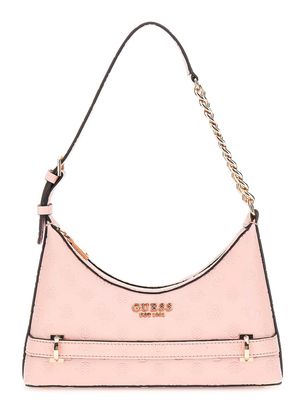 GUESS Zarela Top Zip Shoulder Bag Peony Logo