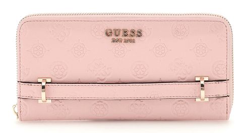 GUESS Zarela SLG Large Zip Around Wallet L Peony Logo