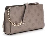 GUESS Zarela Mini Top Zip Crossbody XS Dark Taupe Logo GUESS Zarela Mini Top Zip Crossbody XS Dark Taupe Logo