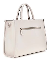 GUESS handbag Nastra 2 Compartment Tote Bag Cream White
