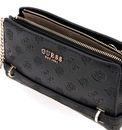 GUESS Zarela Mini Top Zip Crossbody XS Black Logo