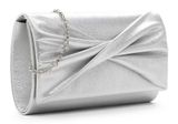Tamaris Amalia Ribbon Clutch Silver