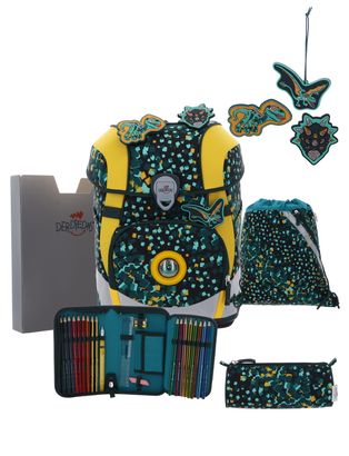 DerDieDas ErgoFlex Tiny Schulranzenset 5-teilig Dino Time