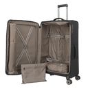travelite CrossLITE 4W Trolley Expandable XL Black travelite CrossLITE 4W Trolley Expandable XL Black