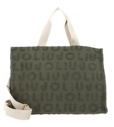 LIU JO Jacquard Plain Tote L Military