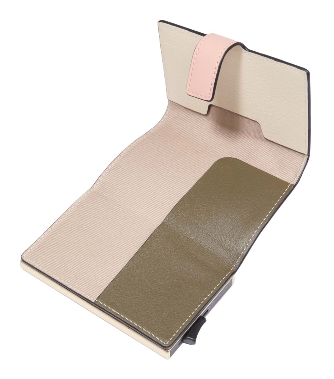 PIQUADRO Circle Compact Wallet With Single Slider RFID Pink - White PIQUADRO Circle Compact Wallet With Single Slider RFID Pink - White