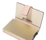 PIQUADRO Circle Compact Wallet With Single Slider RFID Pink - White PIQUADRO Circle Compact Wallet With Single Slider RFID Pink - White