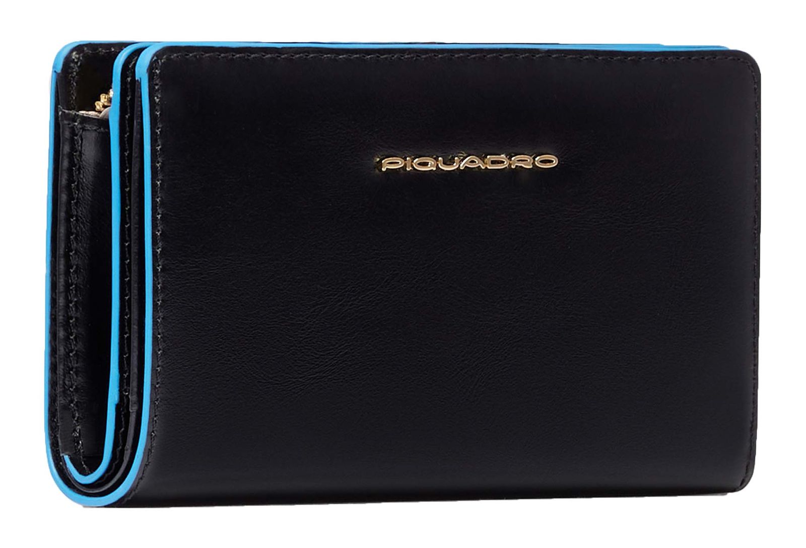 PIQUADRO Blue Square Women´s Bifold Wallet RFID M Black PIQUADRO Blue Square Women´s Bifold Wallet RFID M Black