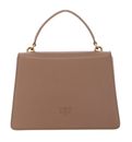 PINKO Love One Top Handle Classic Light M Ginger Biscuit - Antique Gold