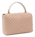 PINKO Love Lady Puff Classic CL Sheep Nappa Chevron M Cipria - Antique Gold