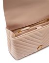 PINKO Love Lady Puff Classic CL Sheep Nappa Chevron M Cipria - Antique Gold