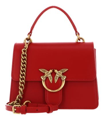 PINKO Love One Top Handle Mini Light S Red - Antique Gold