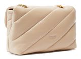 PINKO Love Puff Classic CL Sheep Nappa M Beige - Smoke Grey - Antique Gold
