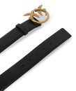 PINKO Love Berry H4 Belt W90 Black - Antique Gold PINKO Love Berry H4 Belt W90 Black - Antique Gold