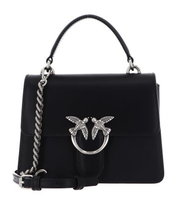 PINKO Love One Top Handle Mini Light S Black - Old Silver
