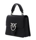 PINKO Love One Top Handle Mini Light S Black - Old Silver PINKO Love One Top Handle Mini Light S Black - Old Silver