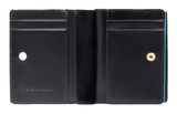 PIQUADRO Blue Square Women´s Bifold Wallet RFID S Black
