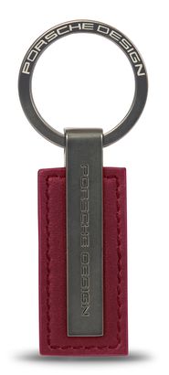 PORSCHE DESIGN Keyring Metal Bar Carmine Red