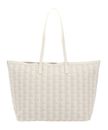 LACOSTE Shopping Bag L Mono Bone White Taupe