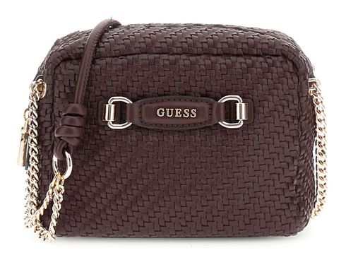 GUESS Francy Camera Crossbody Bag Aubergine