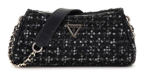 GUESS Giully Top Zip Shoulder Bag Black / Gold