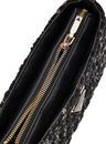 GUESS Giully Top Zip Shoulder Bag Black / Gold GUESS Giully Top Zip Shoulder Bag Black / Gold