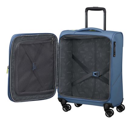 American Tourister Summerride Spinner EXP TSA - Trolley Da Cabina 40x55x23 Cm, Estensibile, Con Lucchetto TSA, Nero