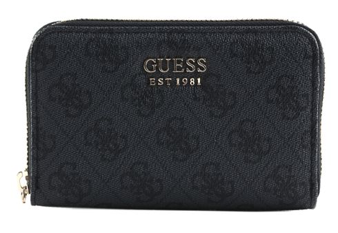 GUESS Brenton SLG Medium Zip Around Wallet M Coal Logo