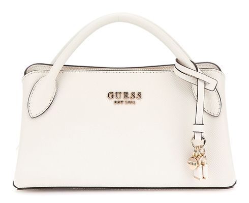GUESS Fedana Small Girlfriend Satchel Cream White