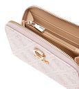 GUESS Zamira Medium Zip Around Wallet Orchid Logo GUESS Zamira Medium Zip Around Wallet Orchid Logo