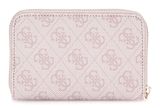 GUESS Zamira Medium Zip Around Wallet Orchid Logo GUESS Zamira Medium Zip Around Wallet Orchid Logo