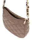 GUESS Tamsin Top Zip Shoulder Bag Dark Taupe GUESS Tamsin Top Zip Shoulder Bag Dark Taupe