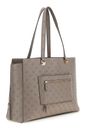 GUESS Zarela Shopper Tote Dark Taupe