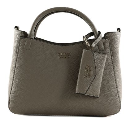 GUESS Brenton Girlfriend Satchel S Dark Taupe