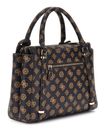 GUESS Eco Erica 2 Compartment Satchel Mocha Logo GUESS Eco Erica 2 Compartment Satchel Mocha Logo