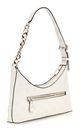 GUESS Zarela Top Zip Shoulder Bag Creme White Logo