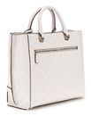 GUESS Zarela Girlfriend Tote Cream White Logo GUESS Zarela Girlfriend Tote Cream White Logo