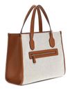GUESS G Status Compartment Tote Natural / Cognac GUESS G Status Compartment Tote Natural / Cognac