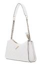 GUESS Giully Top Zip Shoulder Bag Creme White