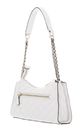 GUESS Giully Top Zip Shoulder Bag Creme White