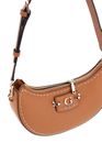 GUESS Nastra Top Zip Shoulder Bag Caramel