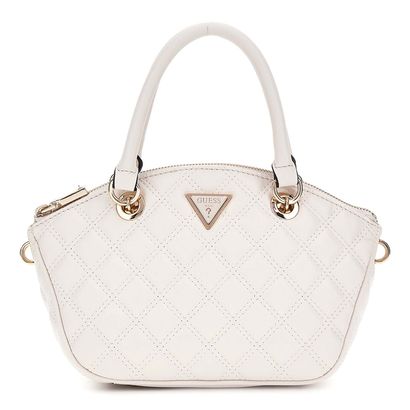 GUESS Giully Mini Satchel Creme White