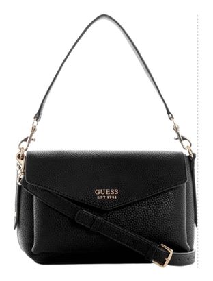 GUESS Brenton Flap Shoulder Bag Black