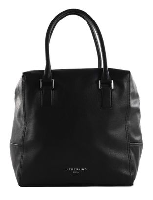 LIEBESKIND BERLIN 3D Leather Kayla Satchel M Black