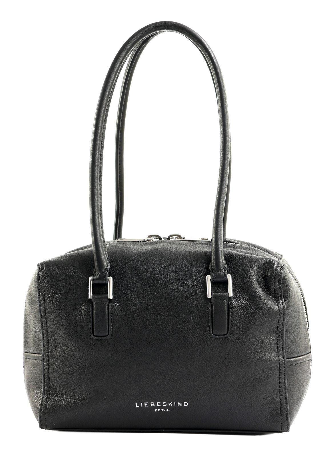 LIEBESKIND BERLIN 3D Leather Kayla Satchel S Black