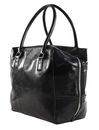 LIEBESKIND BERLIN Lack Distressed Kayla Satchel M Black LIEBESKIND BERLIN Lack Distressed Kayla Satchel M Black