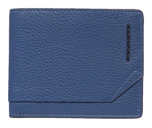 PIQUADRO Than Men's Wallet Flip Out ID Holder RFID Blue